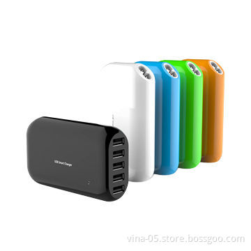 Fast 5-port USB ChargerNew